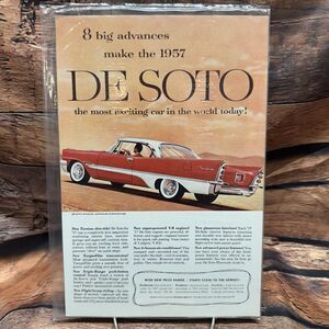 8 big advances make the 1957 DeSoto most exciting car in the world! Ad De Soto